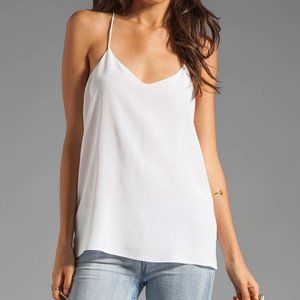 EUC Tibi White Racerback Silk Camisole (size 4)